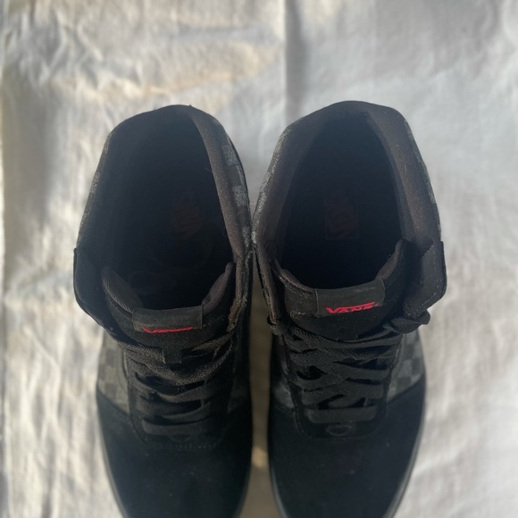 Vans black/gray checkerboard hi top skateboard sneaker NWOB size 11.5 - Picture 6 of 8